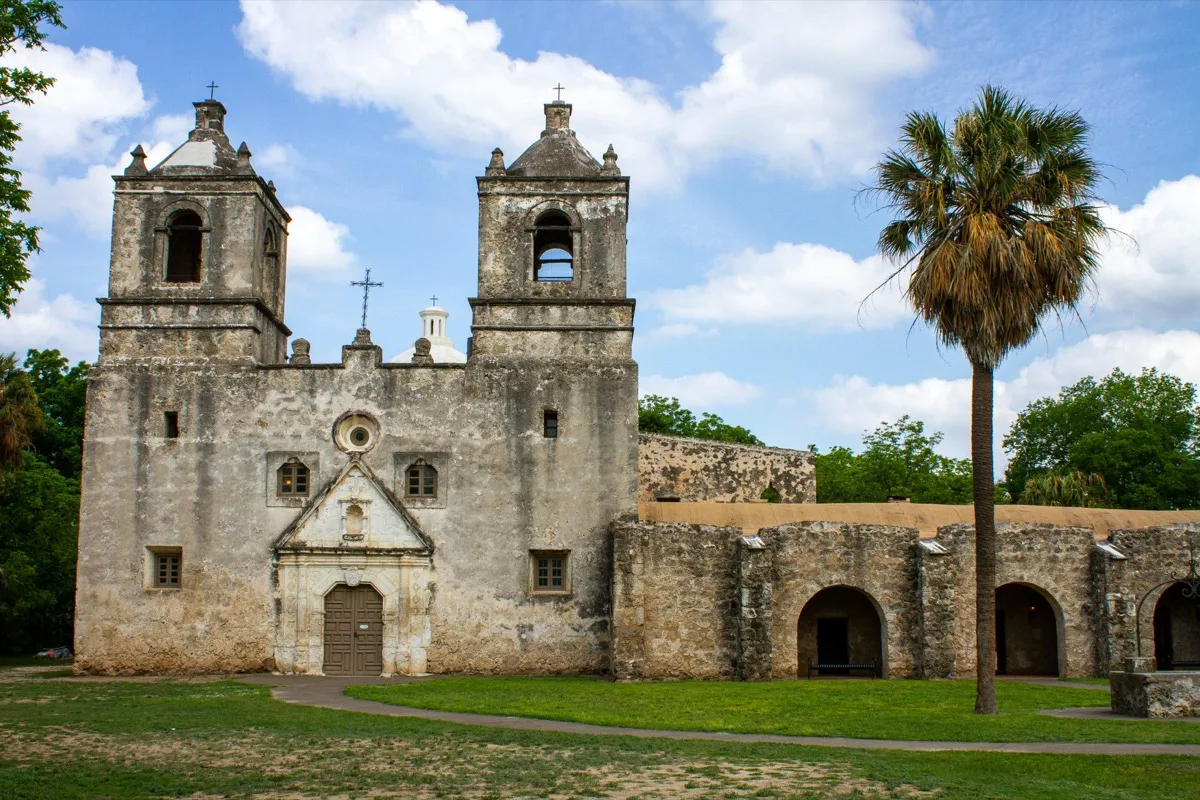 Mission Concepcion, a historic Spanish colonial mission in San Antonio